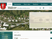 Tablet Screenshot of malcov.sk